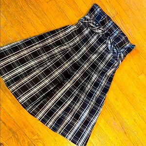 🌼TALBOTS BLACK AND WHITE PLAID SILK SUN DRESS - FUN IN THE SUN!!!! 🌼